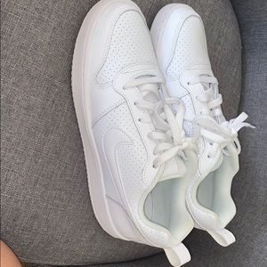 White Nike shoes